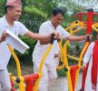 टीकापुर योगाश्रममा आधुनिक ‘आउटडोर जिम’ सञ्चालनमा, ८ लाख ९७ हजार ९ सय ८ रुपैयाँ बजेटका उपकरण जडान